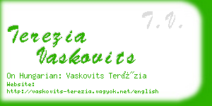 terezia vaskovits business card